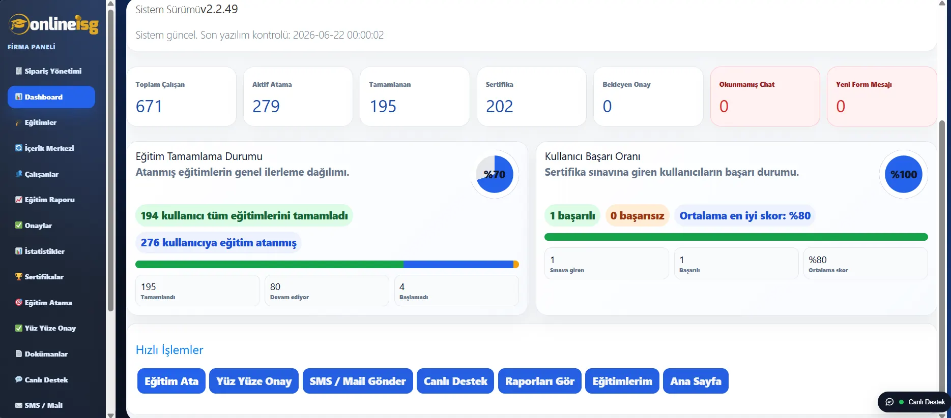 Online iş güvenliği eğitimleri ve LMS sistemi