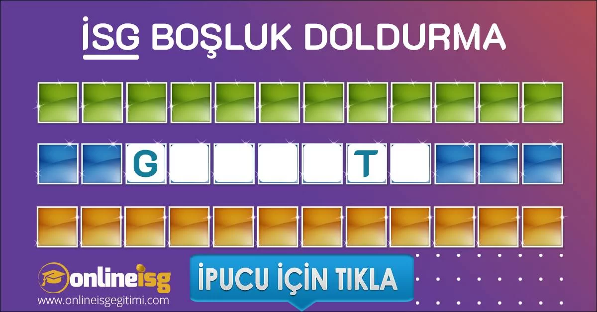 İSG Boşluk Doldurma | Çalışanlar - Kasım
