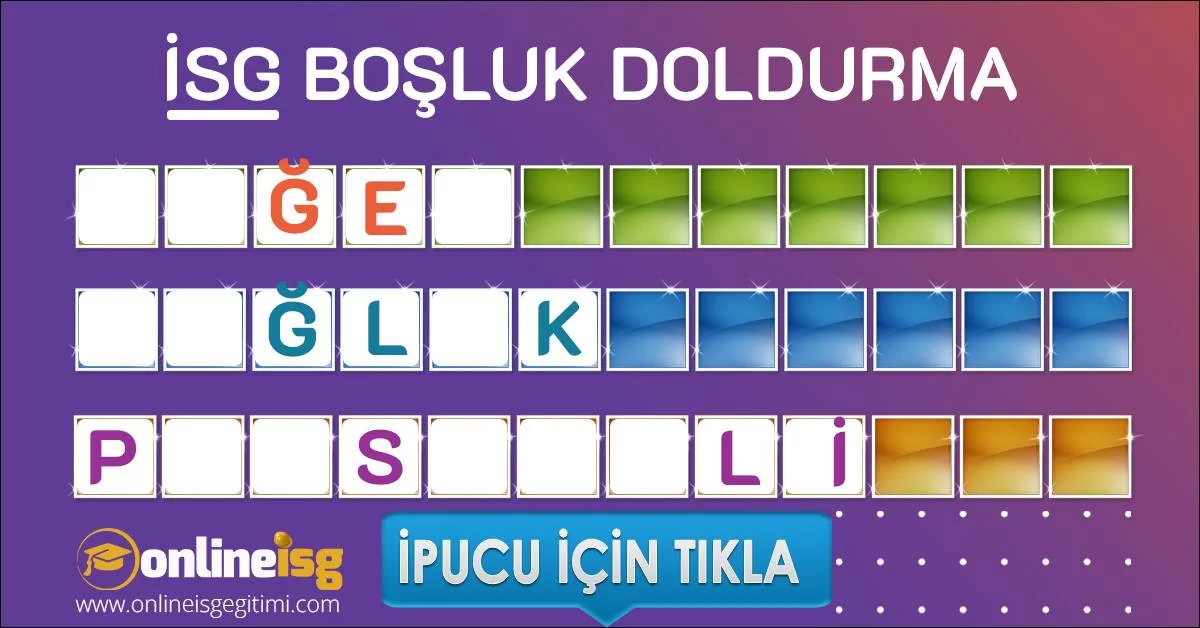 bosluk doldurma calisan 6010